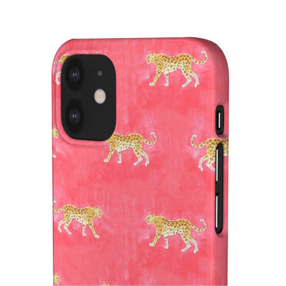 Pink Watercolor Leopard Case