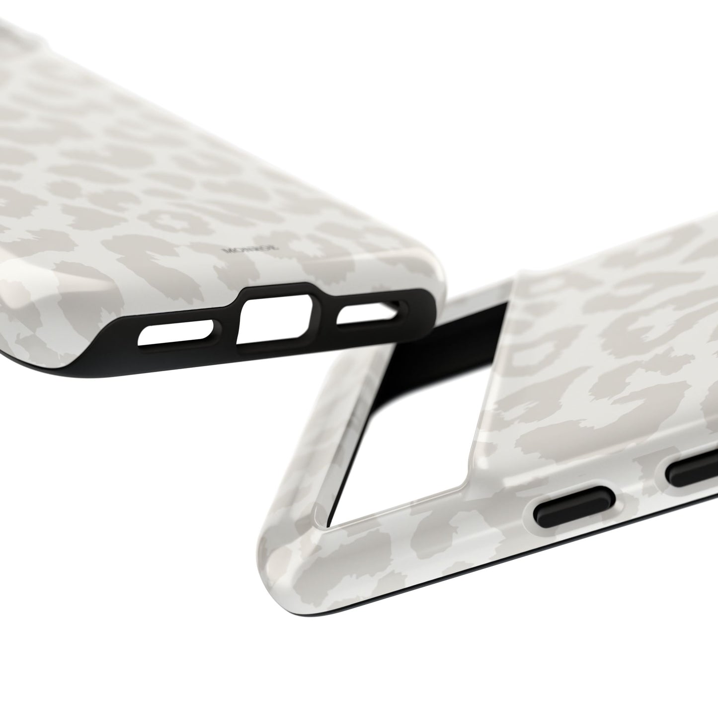 White Leopard Print Tough Case