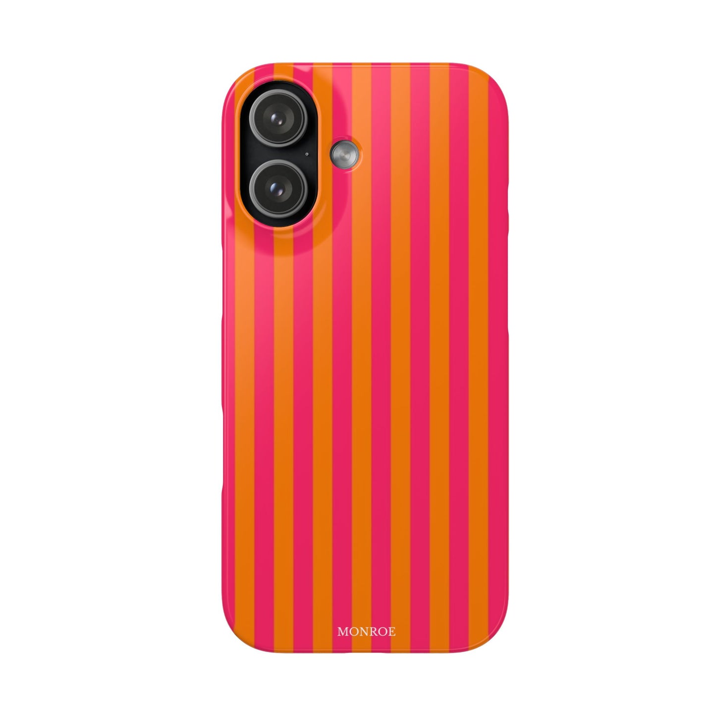 Striped Orange & Pink Case