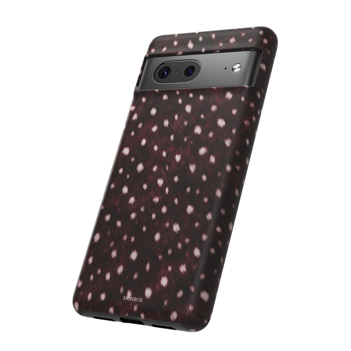Burgundy Spotted Fur Tough Case