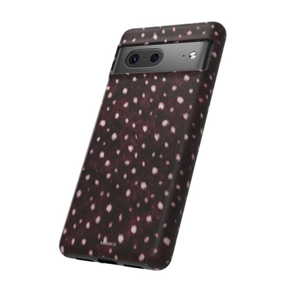 Burgundy Spotted Fur Tough Case