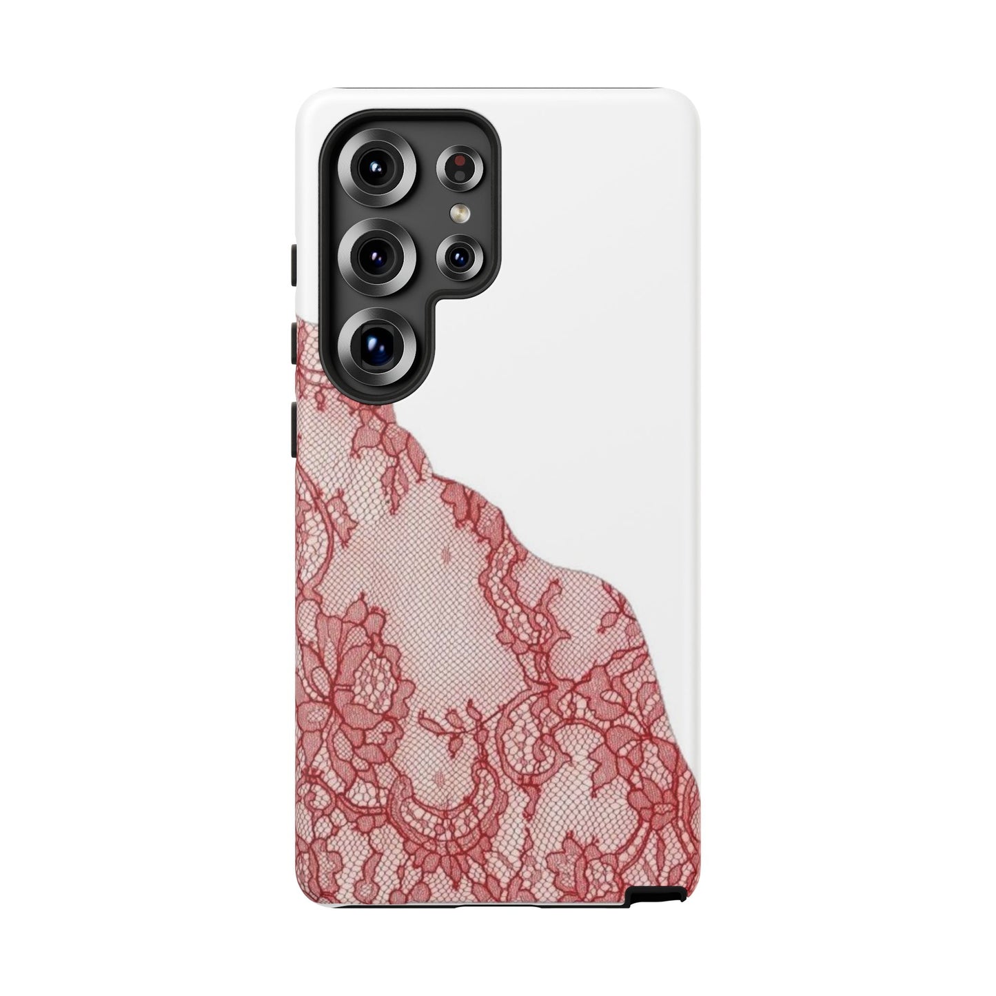 Red Lace Edge Tough Phone Case
