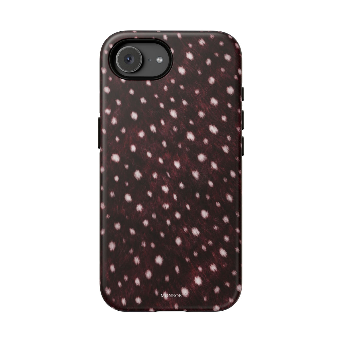 Burgundy Spotted Fur Tough Case