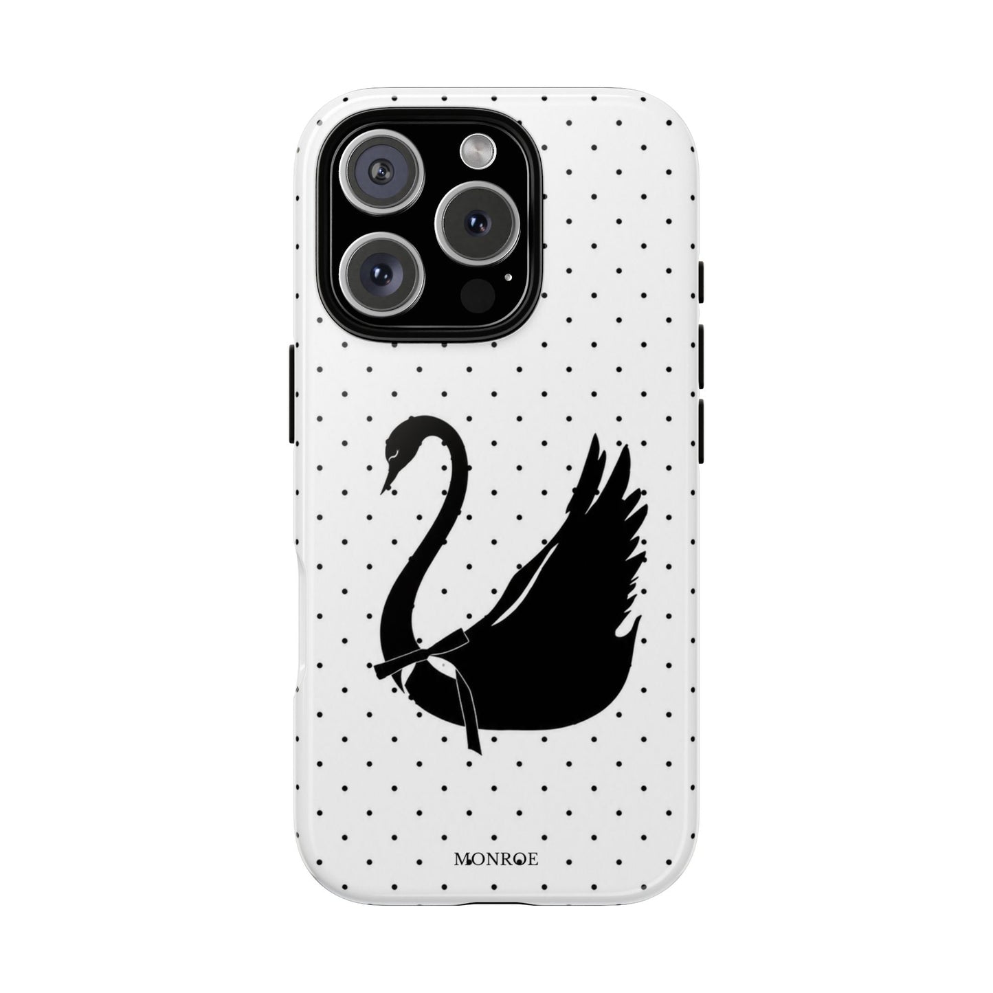 White Swan Polka Dot Tough Case