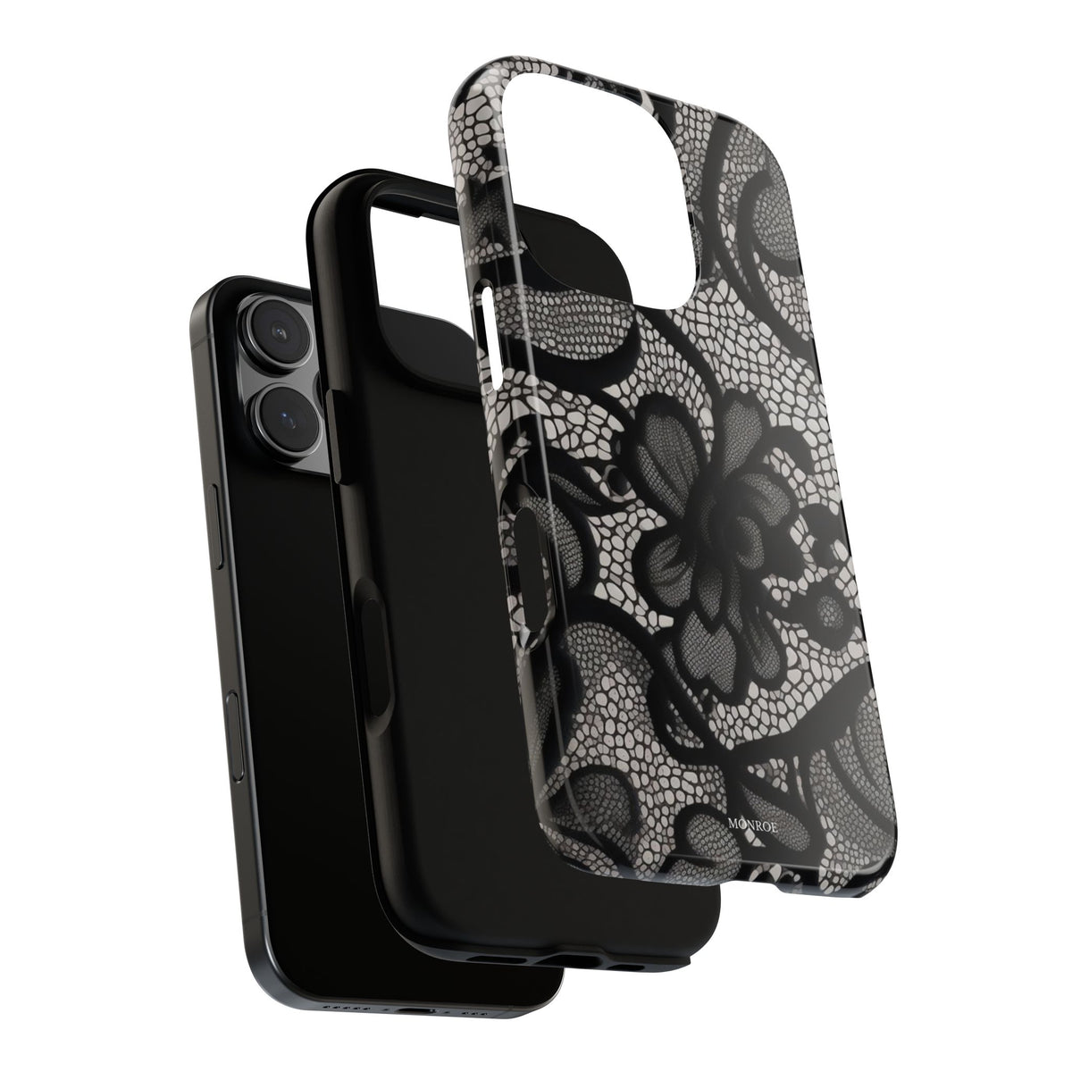 Black Floral Vintage Case