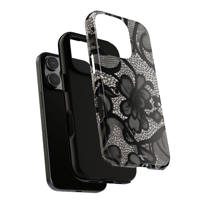 Black Floral Vintage Case