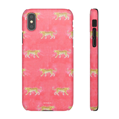 Pink Watercolor Leopard Case