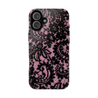 Pink Lace Pattern Tough Phone Case