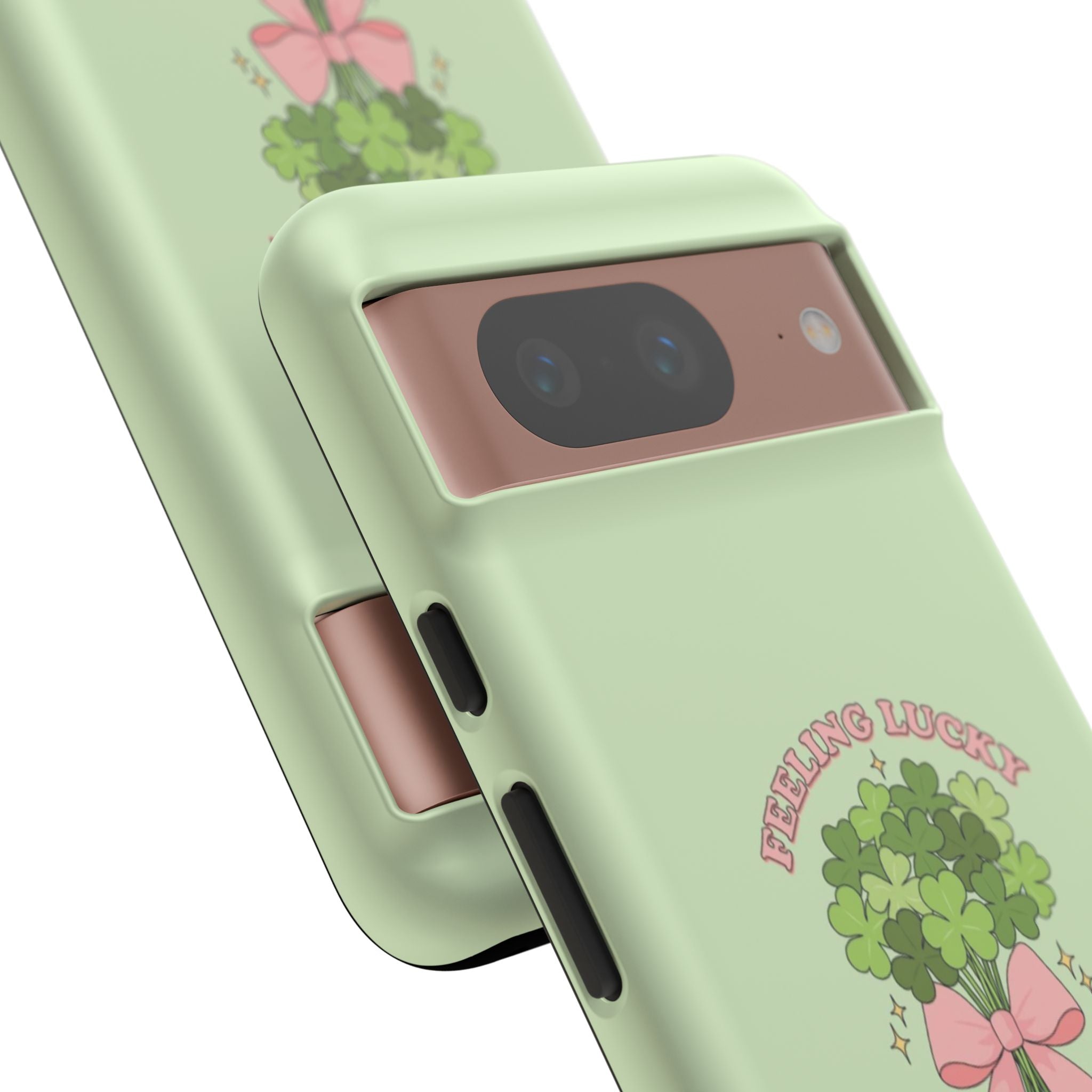 ‘Feeling Lucky' Clover Bouquet Tough Phone Case