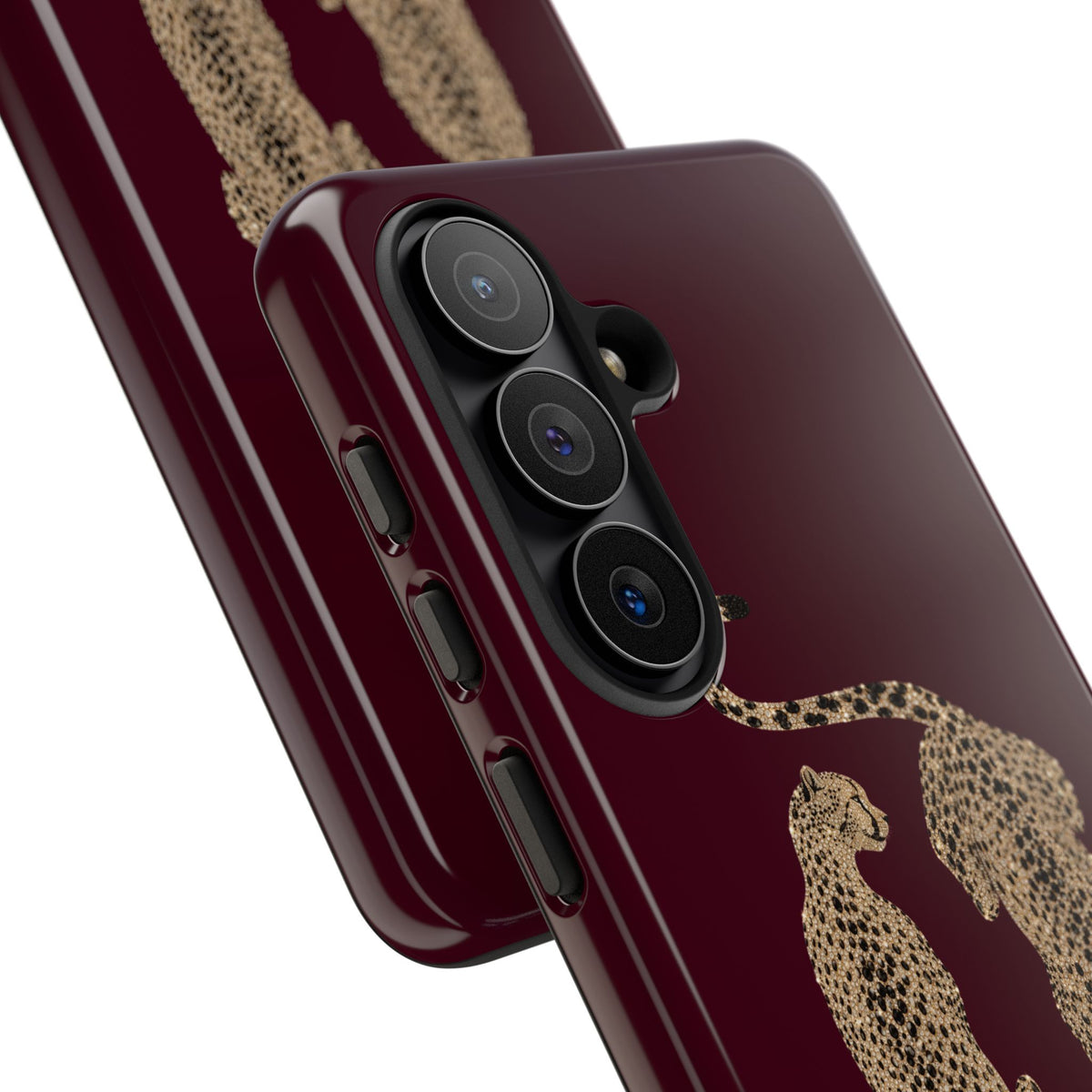 Burgundy Cheetah Tough Case