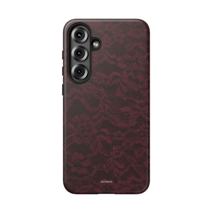 Burgundy Lace Tough Case