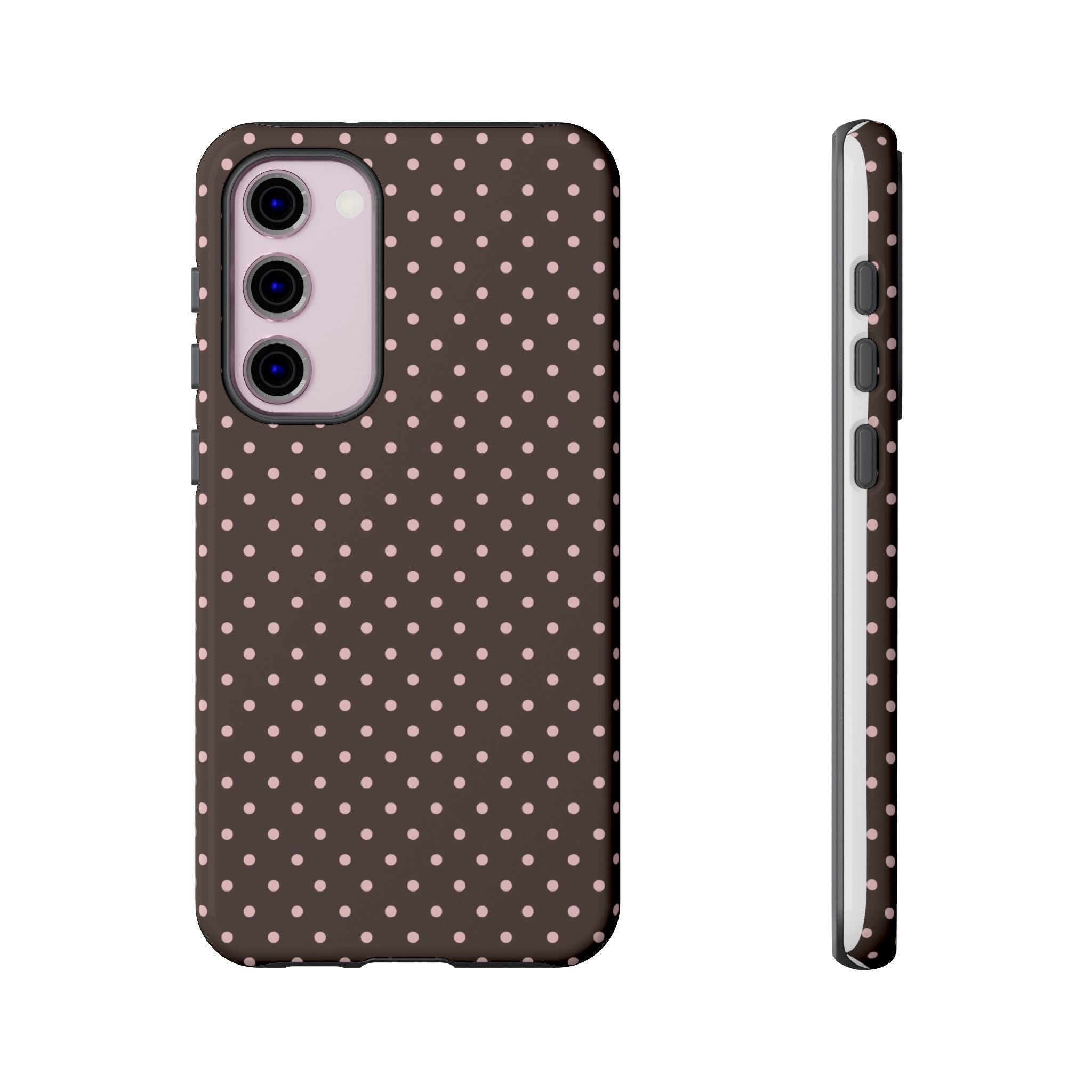 Brown Polka Phone Case