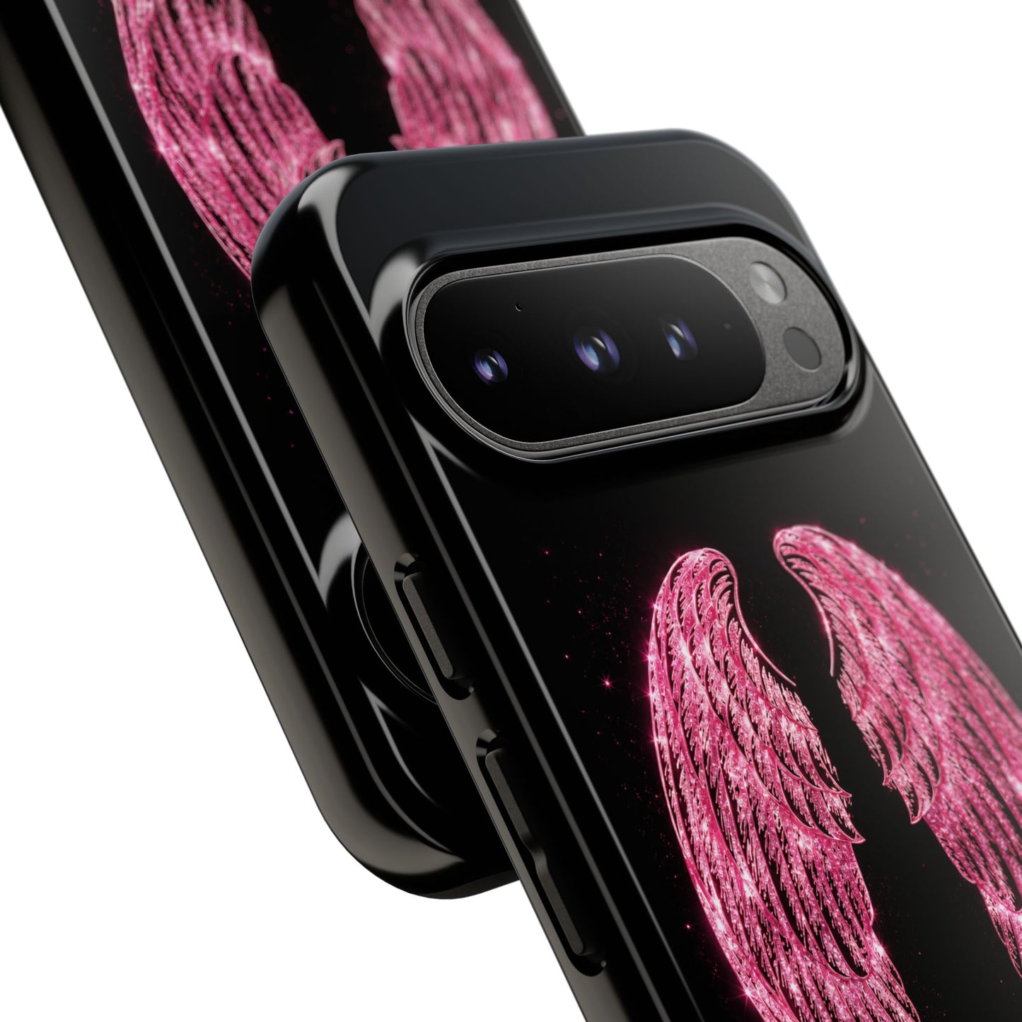 Pink Glitter Angel Tough Case