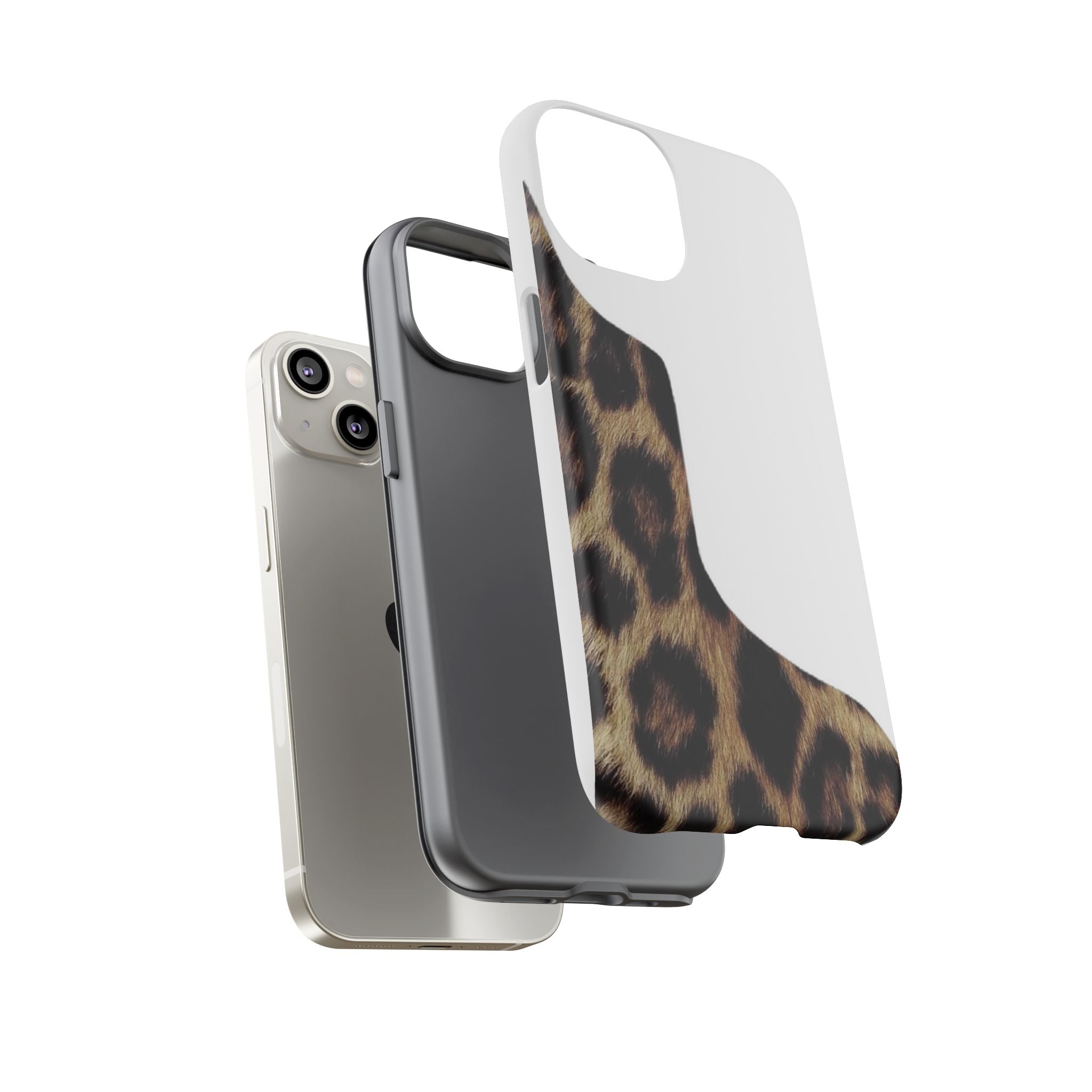 Half Cheetah Print Phone Case
