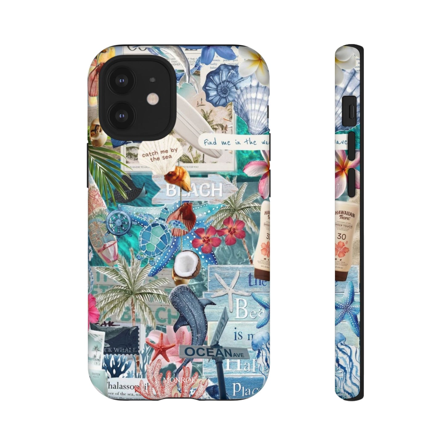 Tropical Beach Collage Tough Case