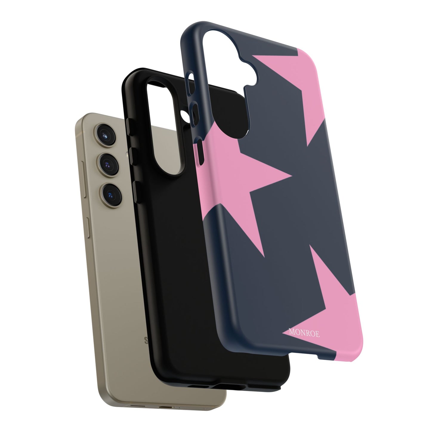 Navy & Pink Star Tough Cover