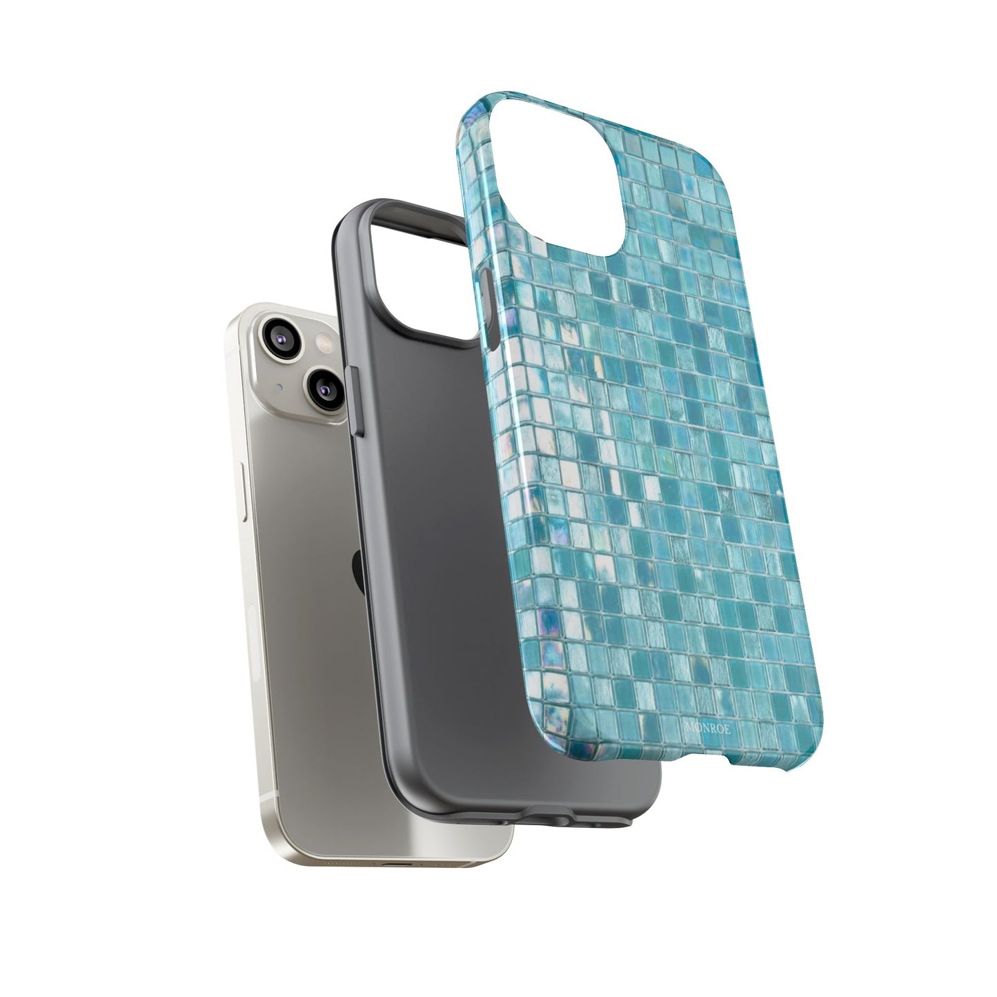 Hot Blue Mosaic Tile Tough Case