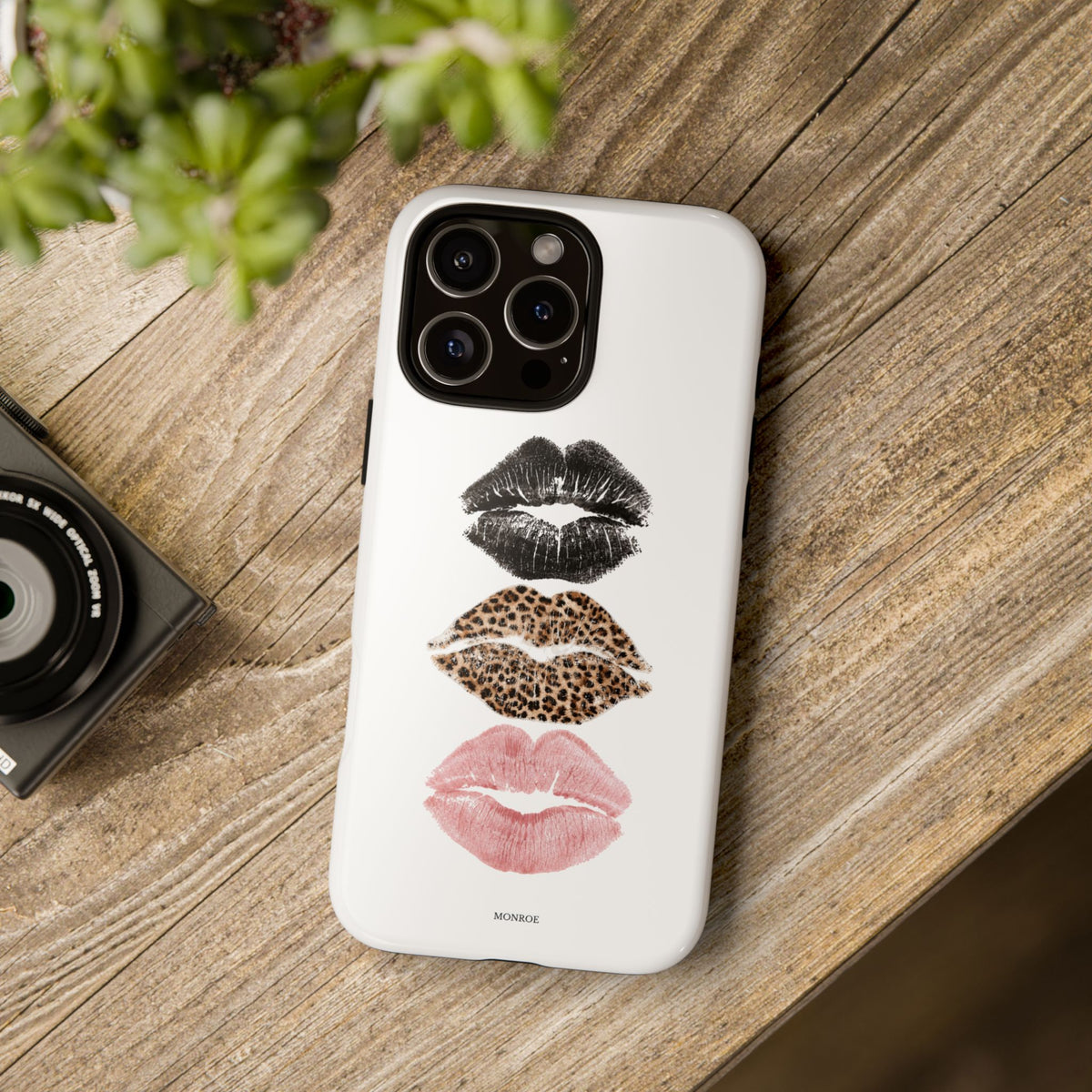 Leopard Glam Lip Tough Case