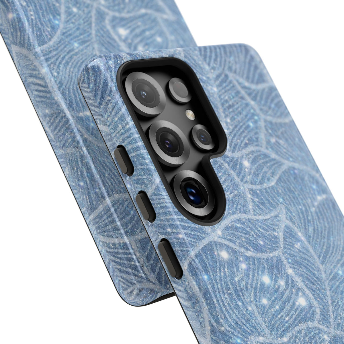 Glacier Blue Floral Tough Case