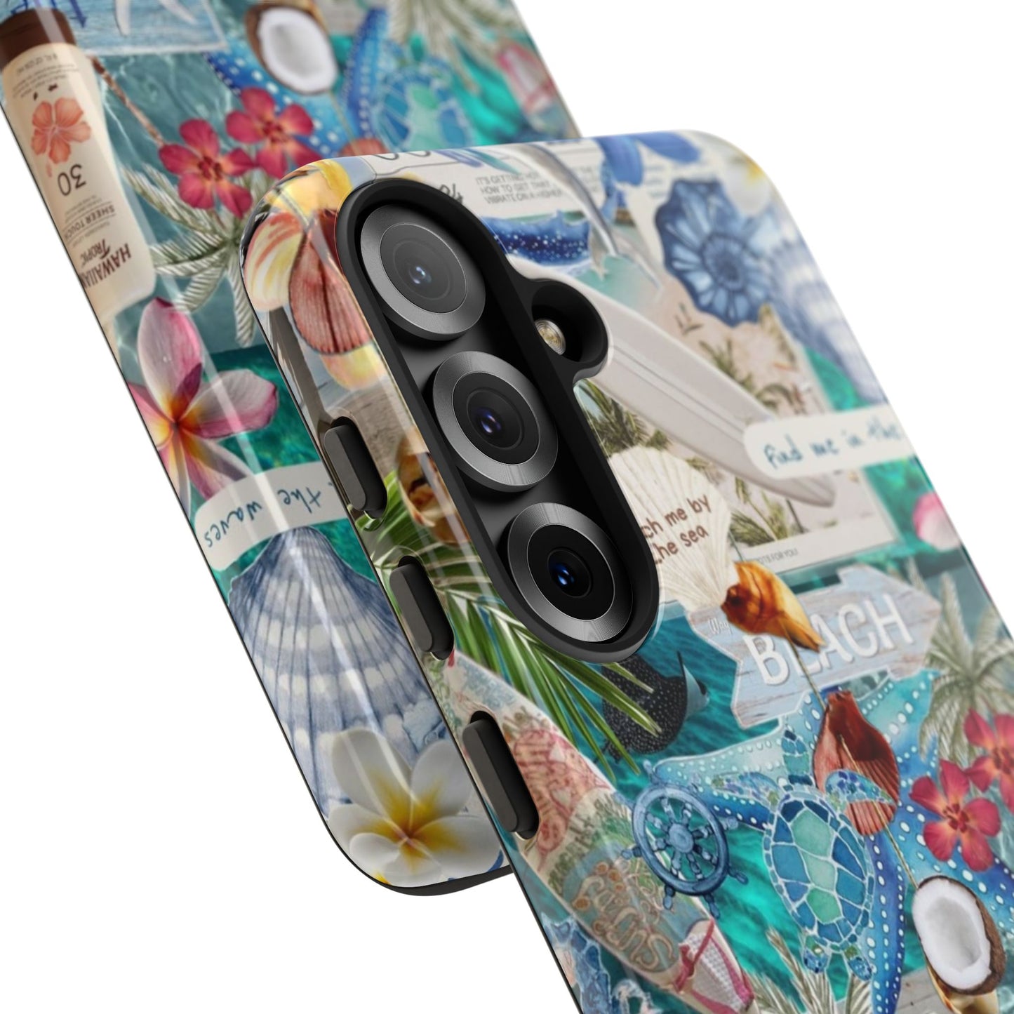 Tropical Beach Collage Tough Case