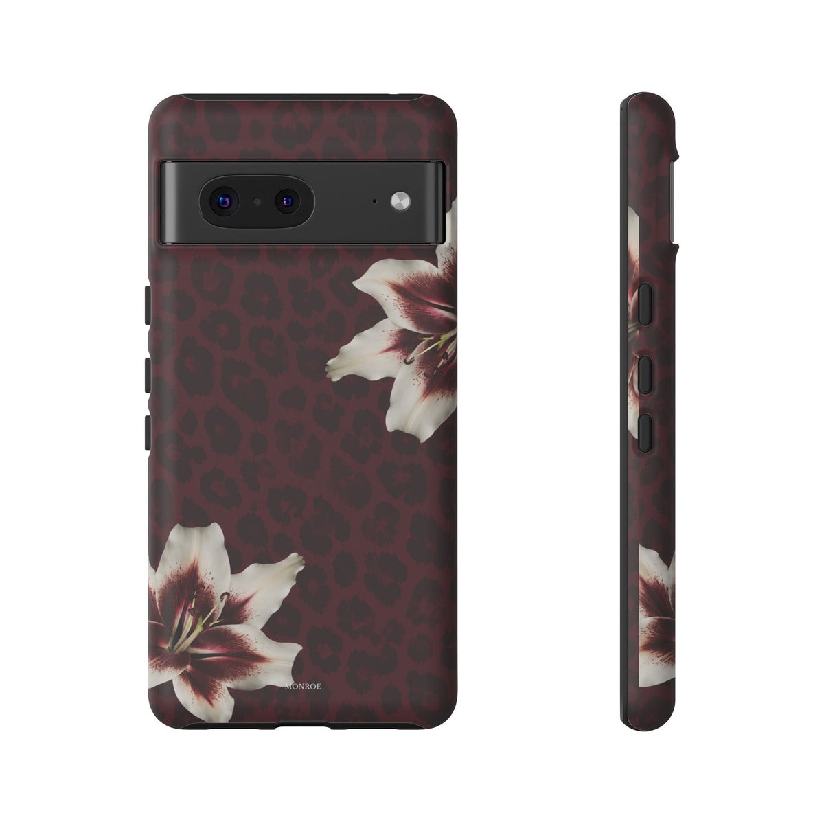 Burgundy Lily Leopard Tough Case