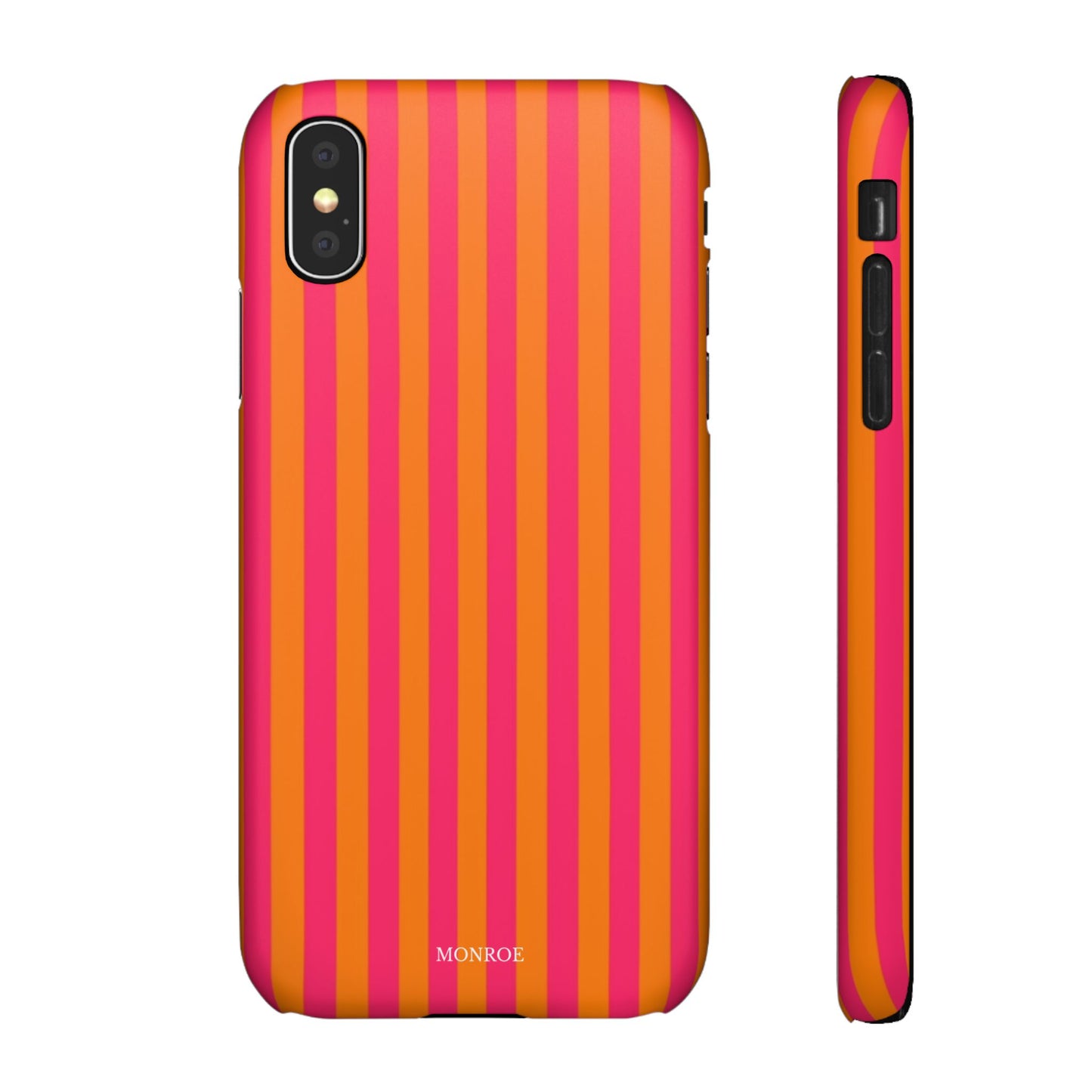 Striped Orange & Pink Case