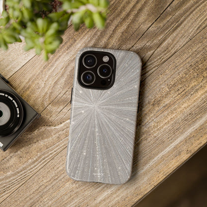 Sparkling Silver Burst Tough Case