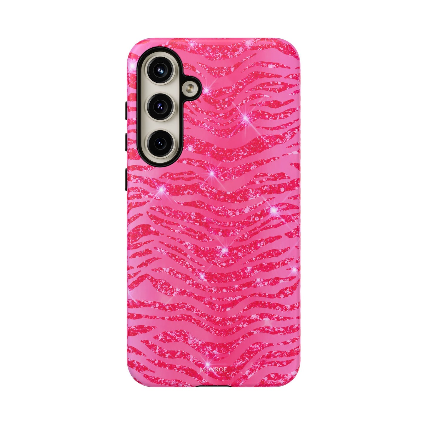 Pink Glitter Zebra Tough Case