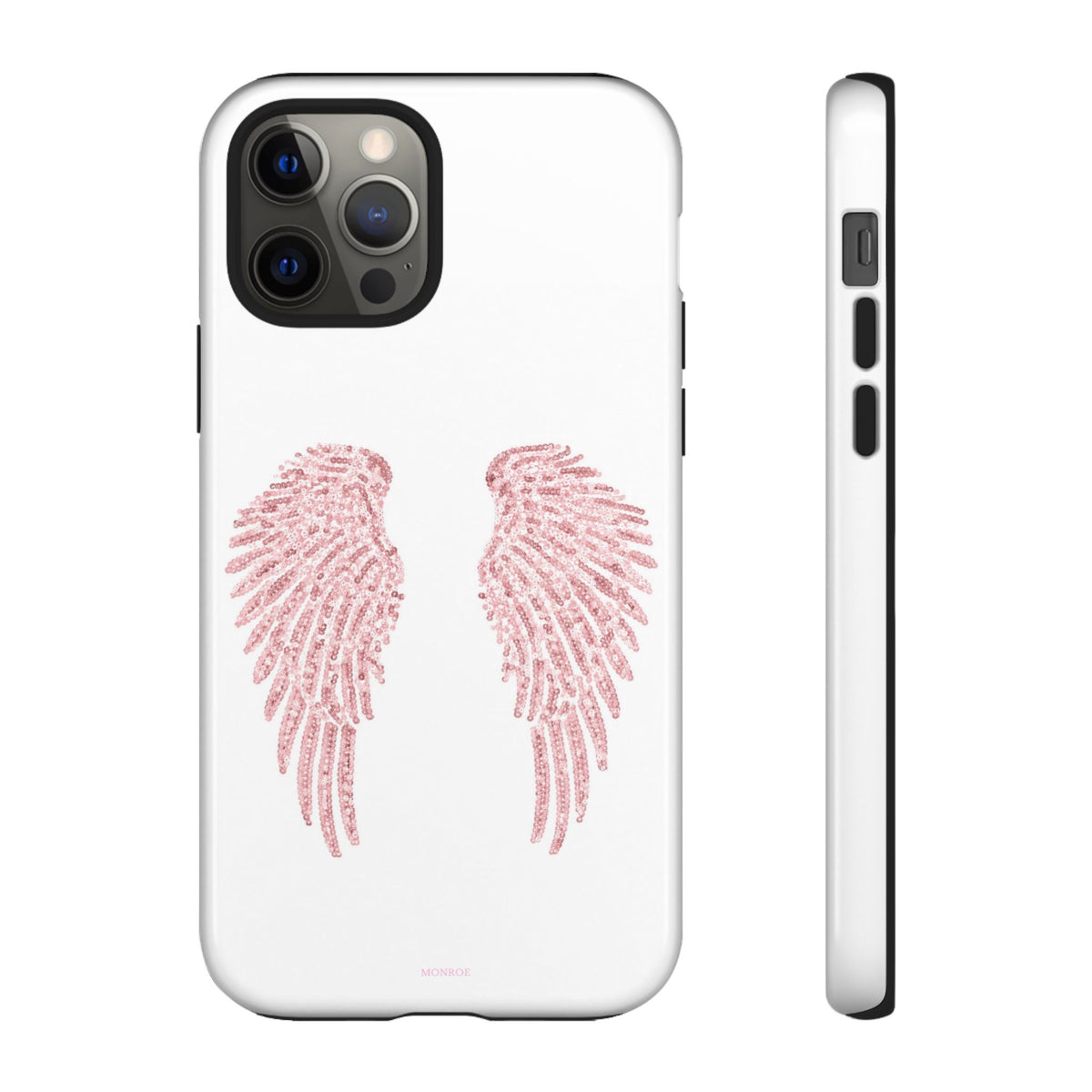 White & Pink Wings Tough Case