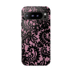 Pink Lace Pattern Tough Phone Case