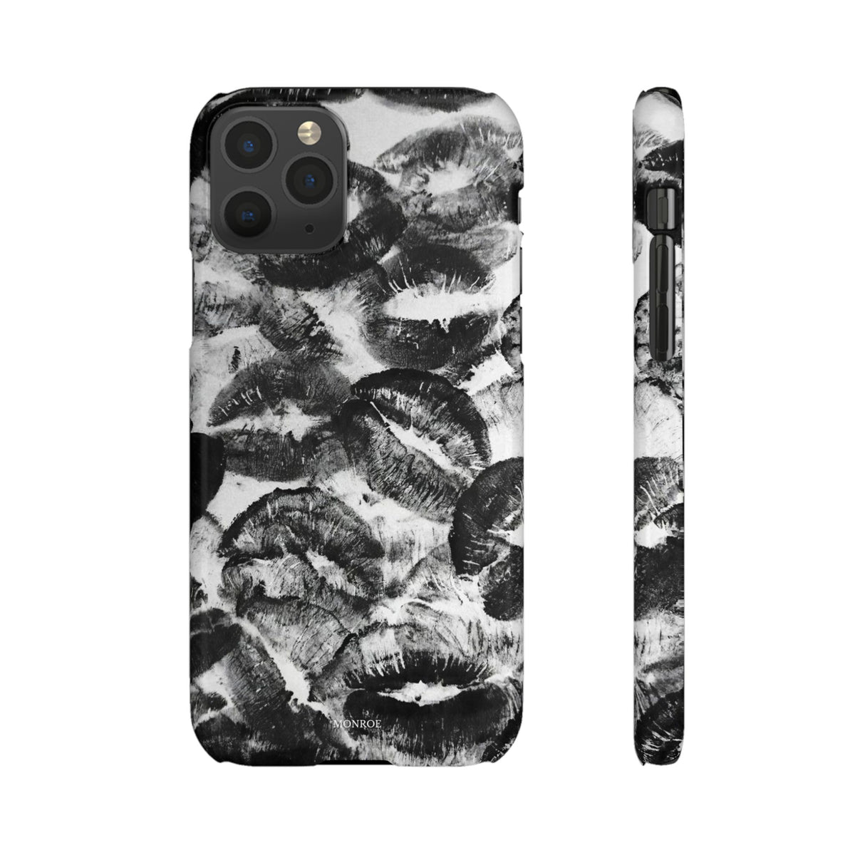 Black & White Kiss Print Case