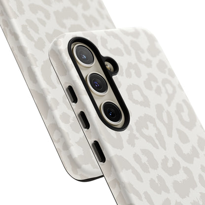 White Leopard Print Tough Case