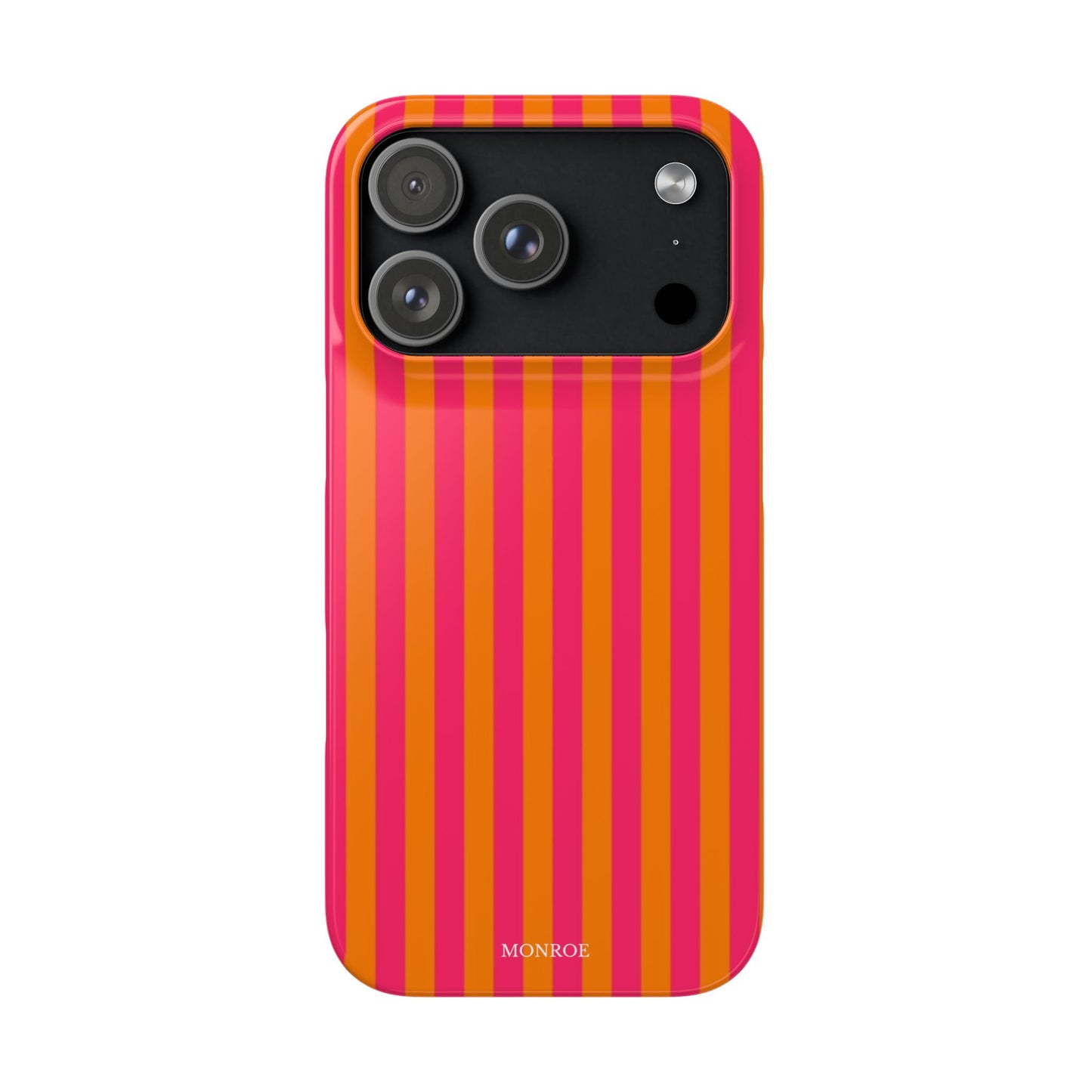 Striped Orange & Pink Case