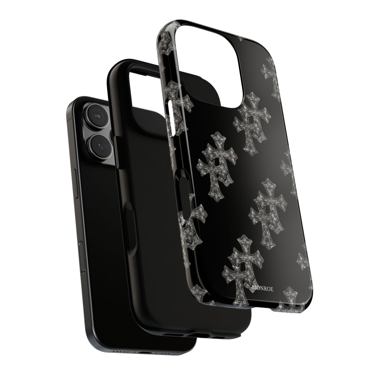 Black Crystal Cross Tough Case