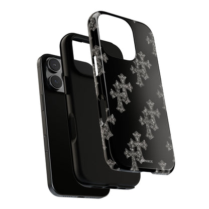 Black Crystal Cross Tough Case
