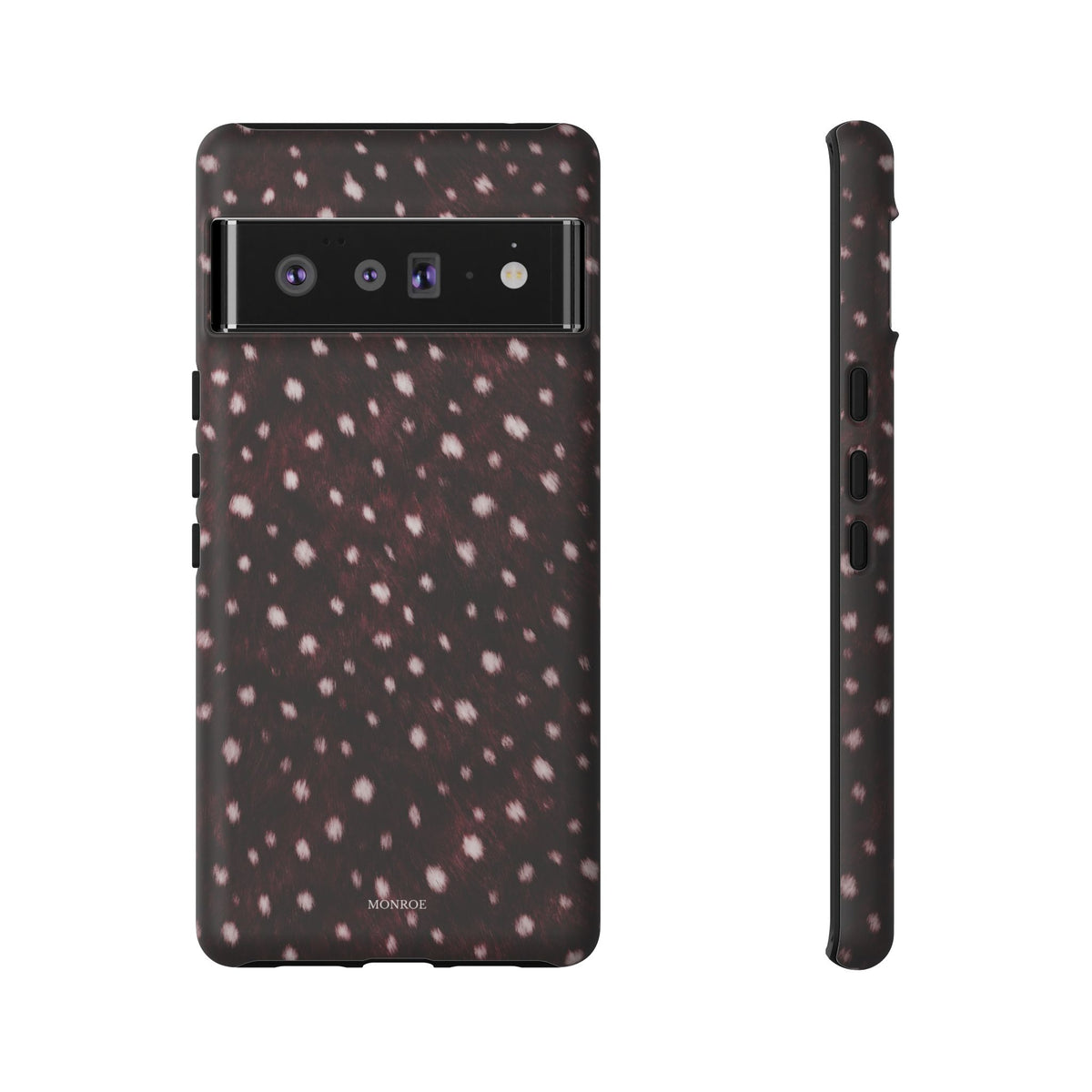 Burgundy Spotted Fur Tough Case