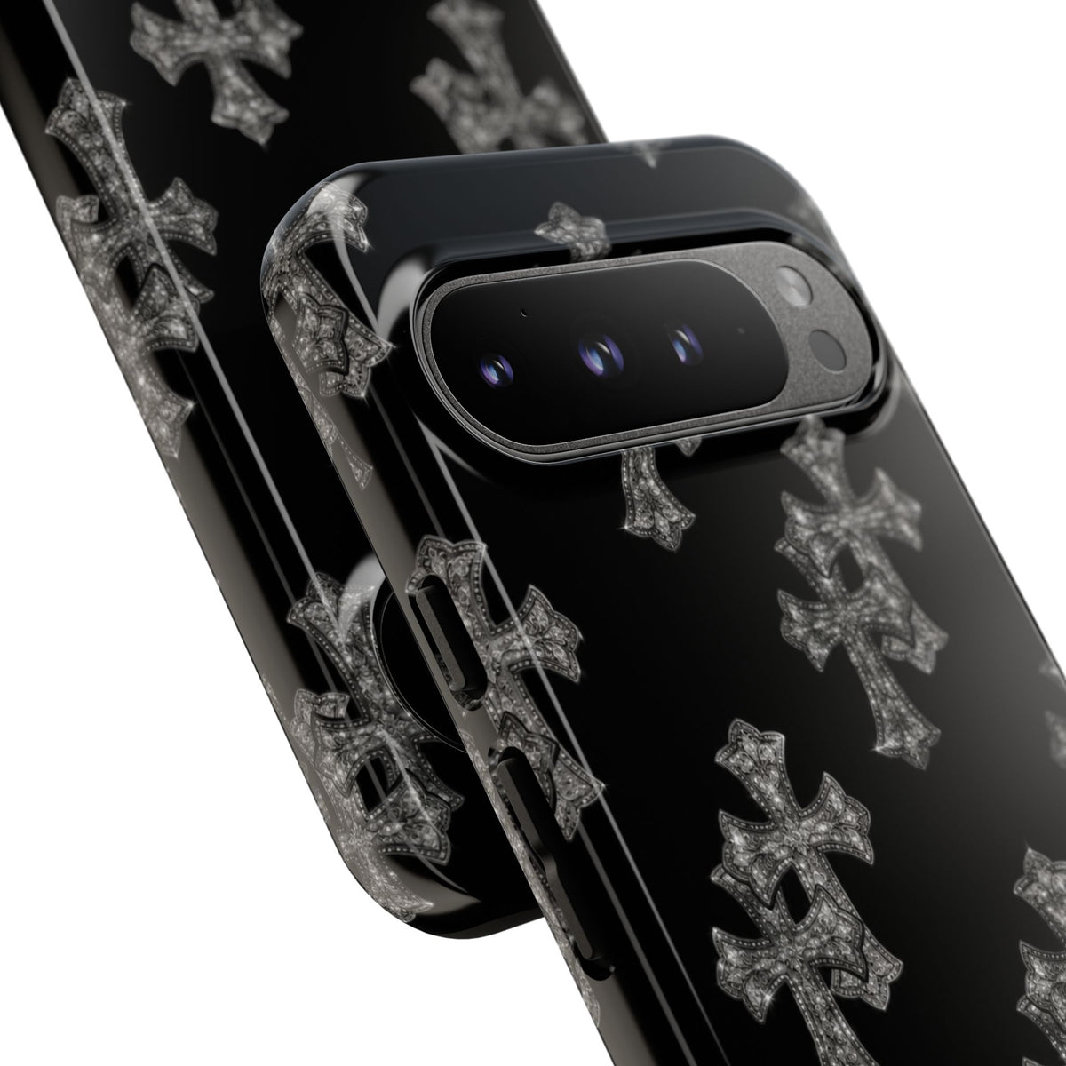 Black Crystal Cross Tough Case