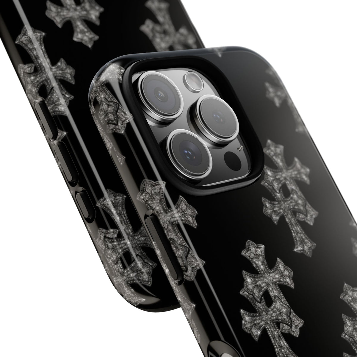 Black Crystal Cross Tough Case