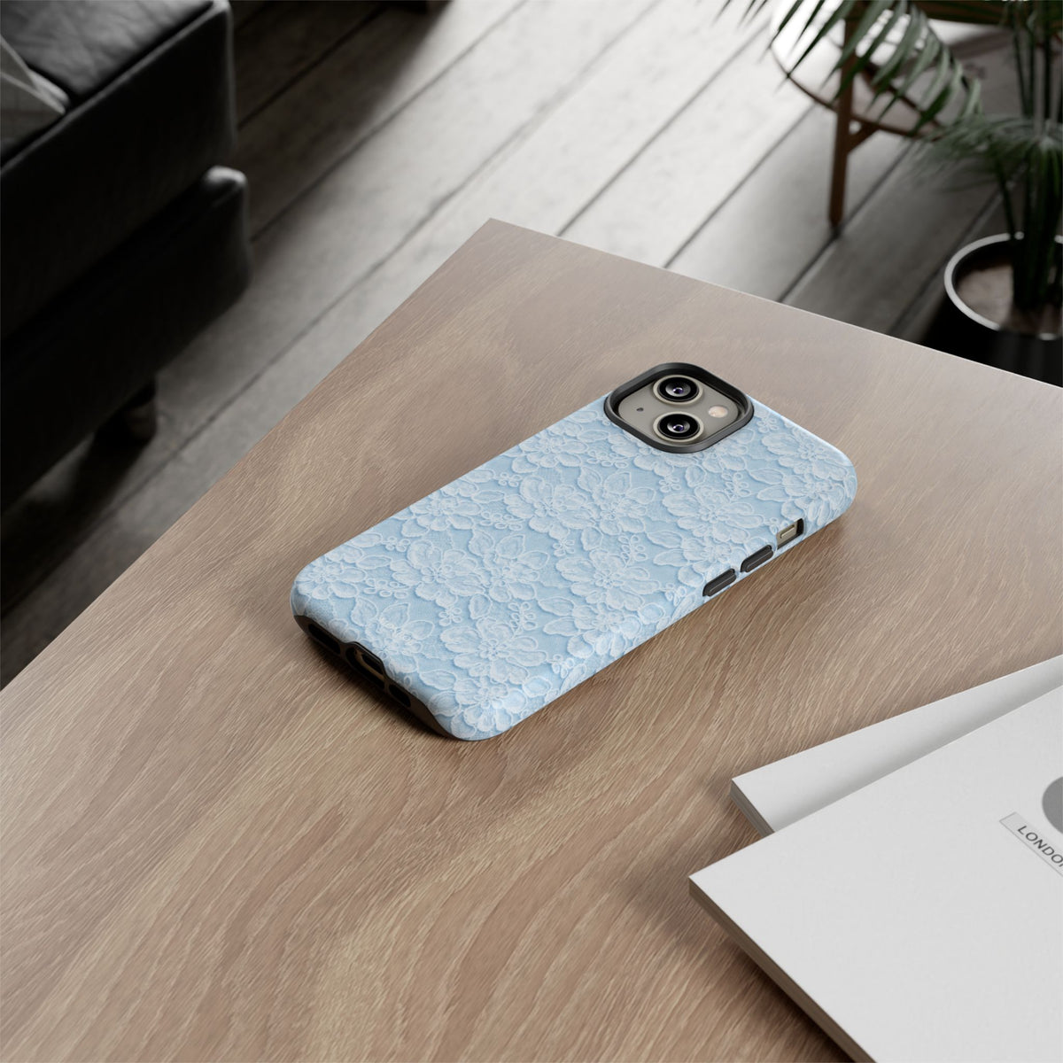 Glacier Blue Lace Tough Case