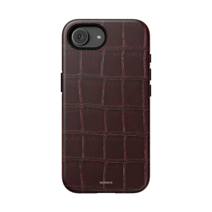 Burgundy Croc Tough Case