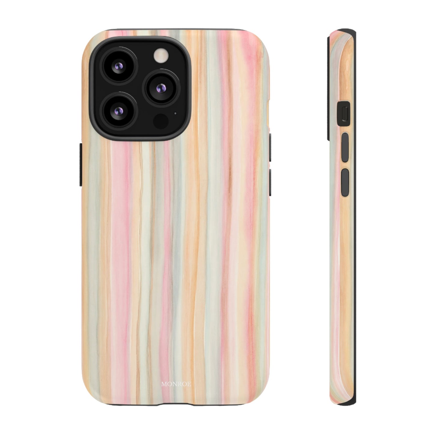 Pastel Watercolor Stripe Tough Case
