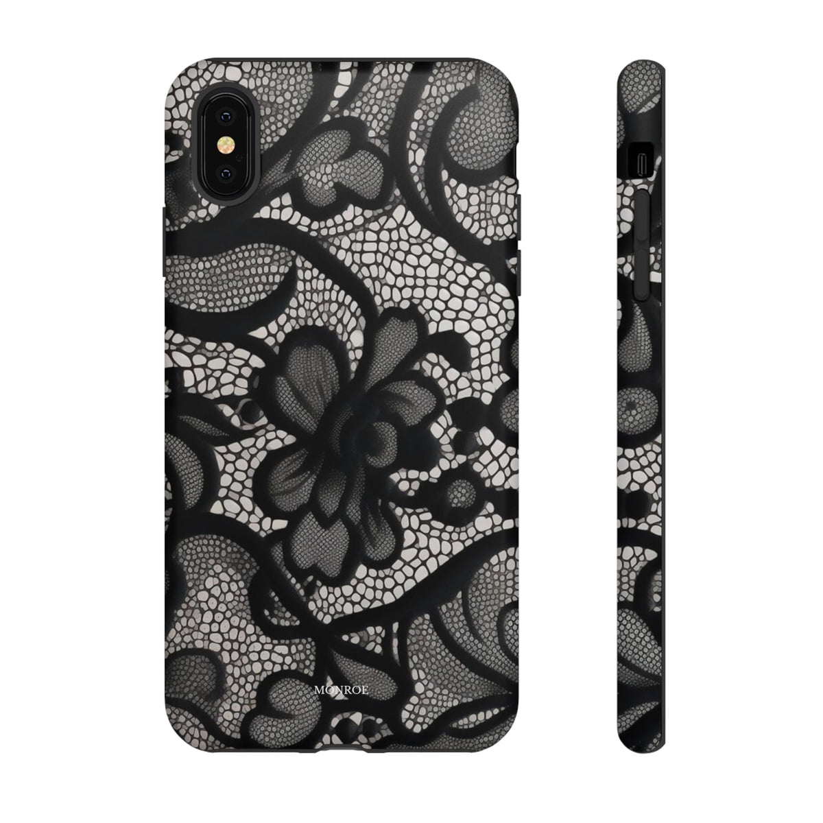 Black Vintage Lace Tough Case