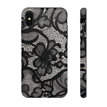 Black Vintage Lace Tough Case