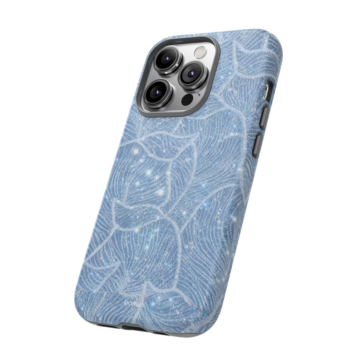 Glacier Blue Floral Tough Case