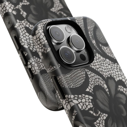 Black Floral Vintage Case