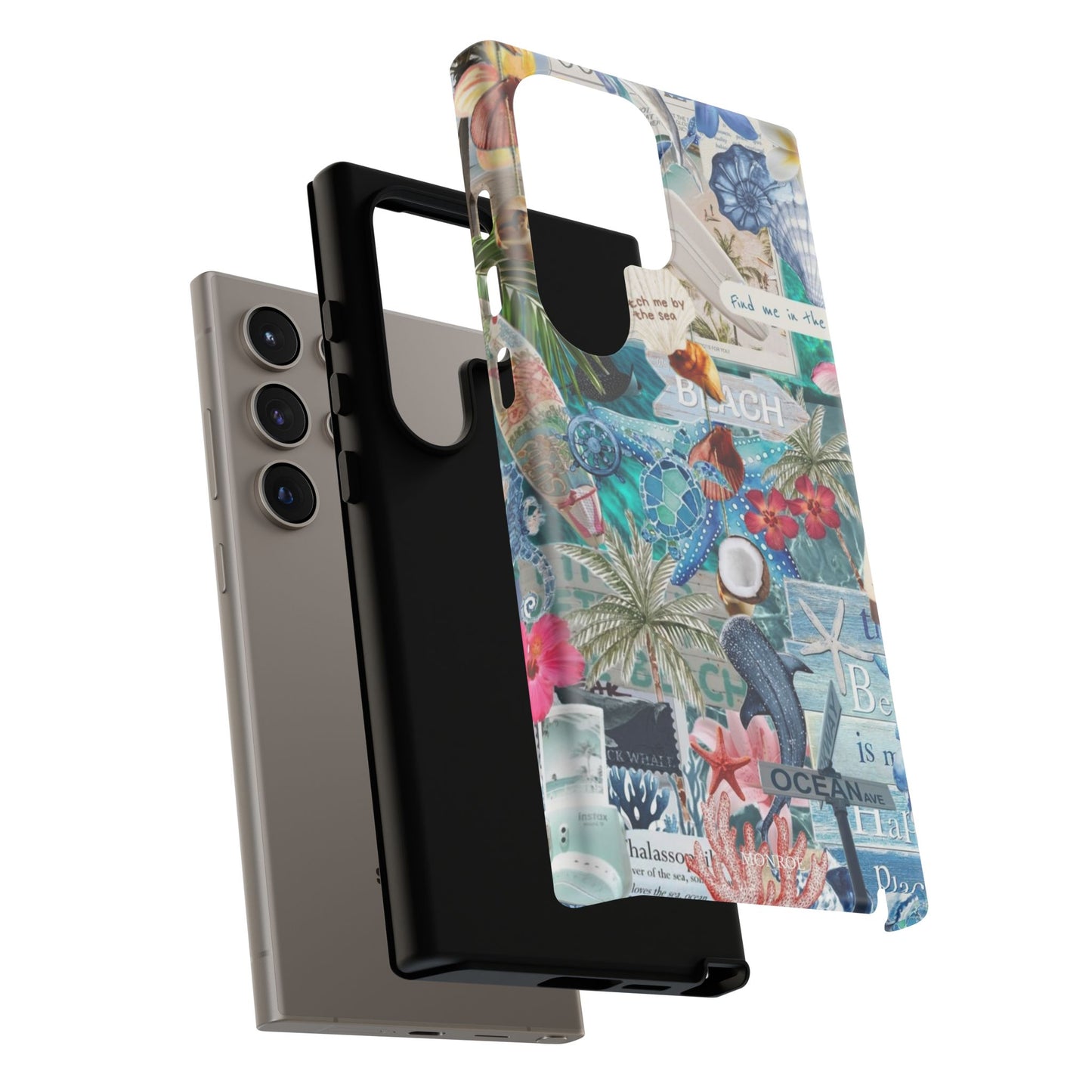 Tropical Beach Collage Tough Case