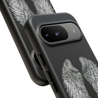 Silver Wings Black Tough Case