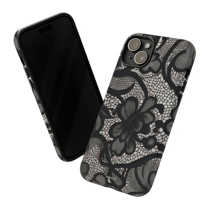 Black Floral Vintage Case