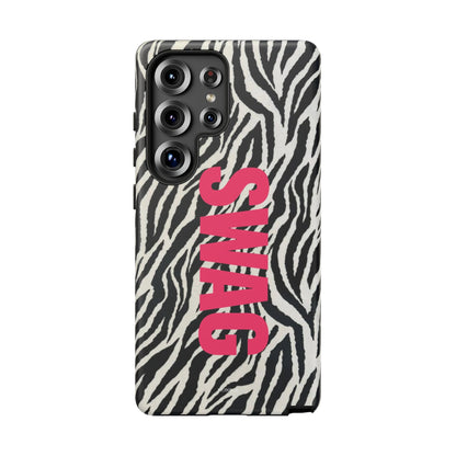 Zebra Print  "SWAG" Tough Case
