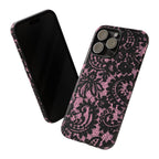Pink Lace Pattern Tough Phone Case